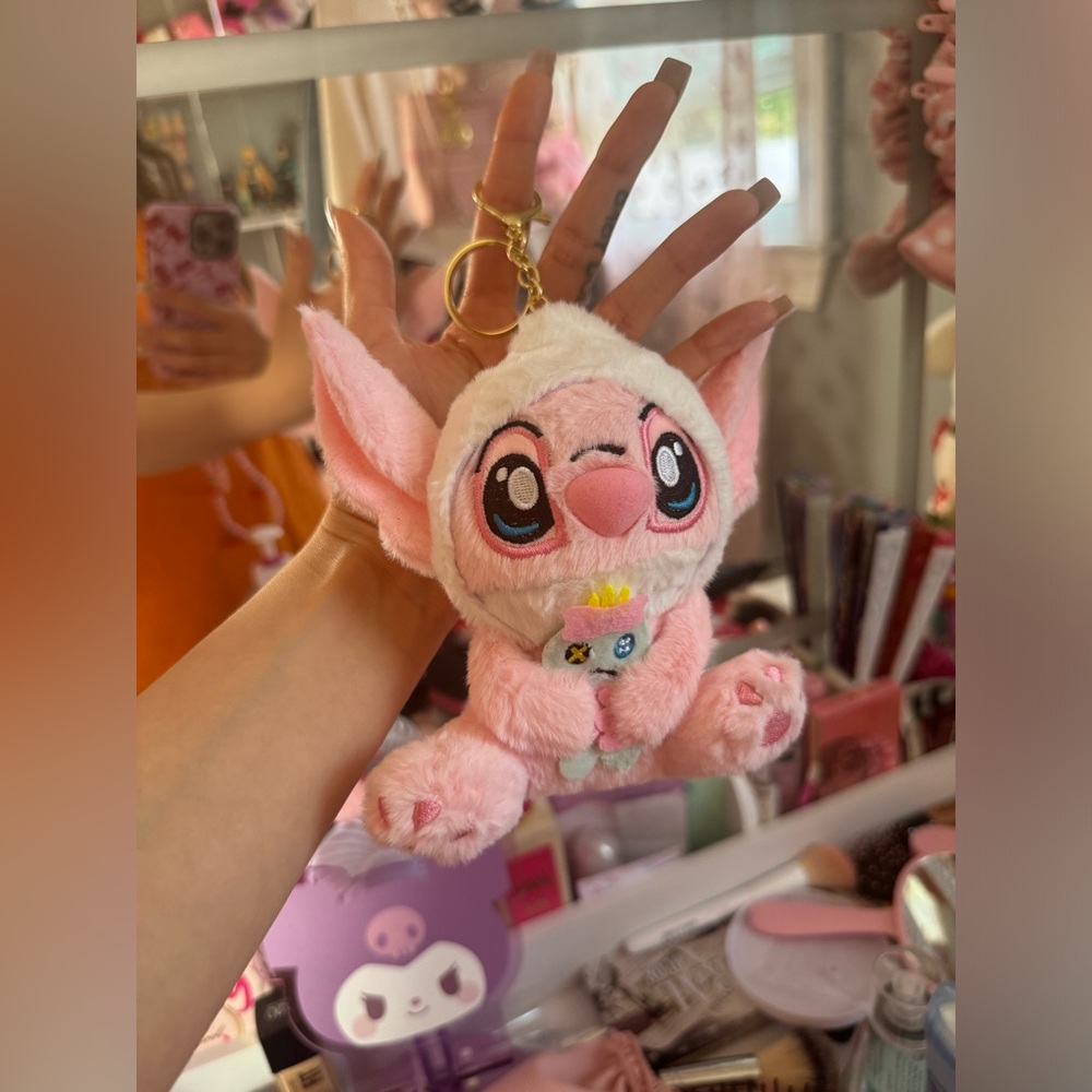 Stitch plush keychain